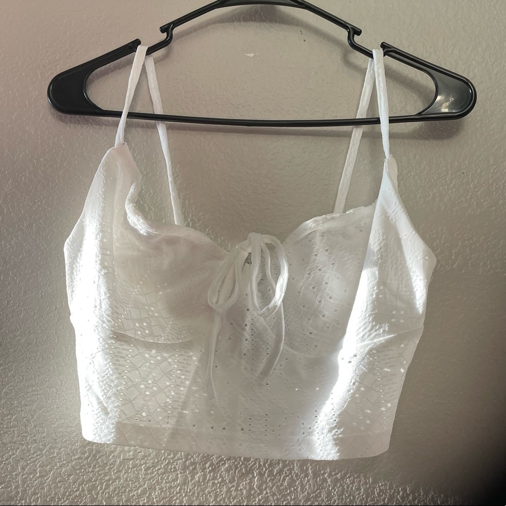 knot front Schiffy bustier cami top - Picture 3 of 8